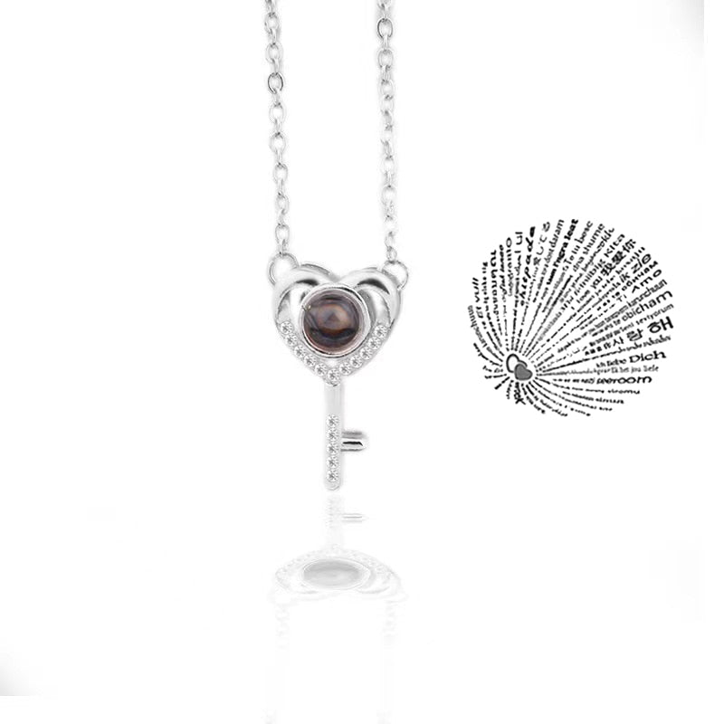 Projection Necklace I Love You In 100 Languages