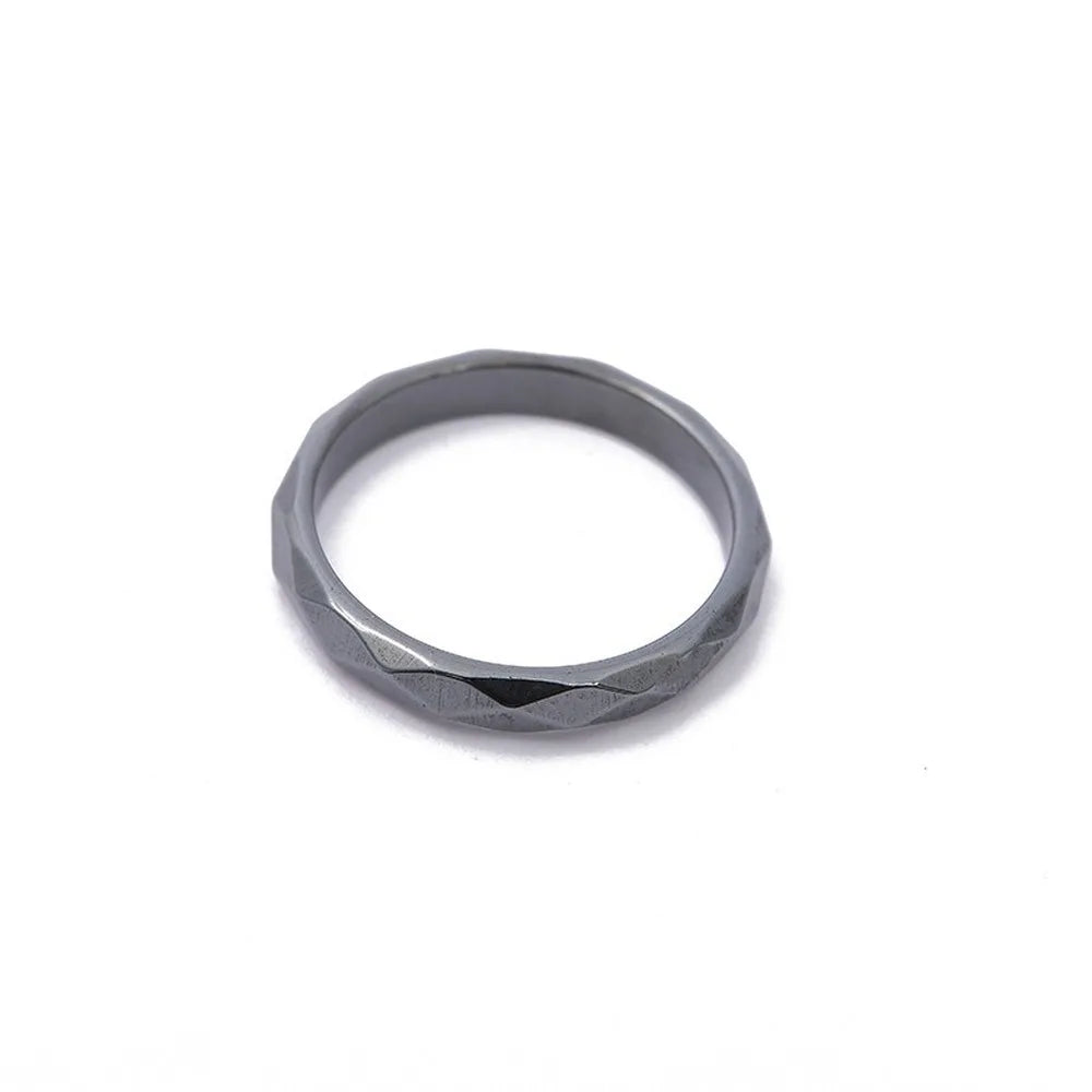 Natural Healing Stone Hematite Ring