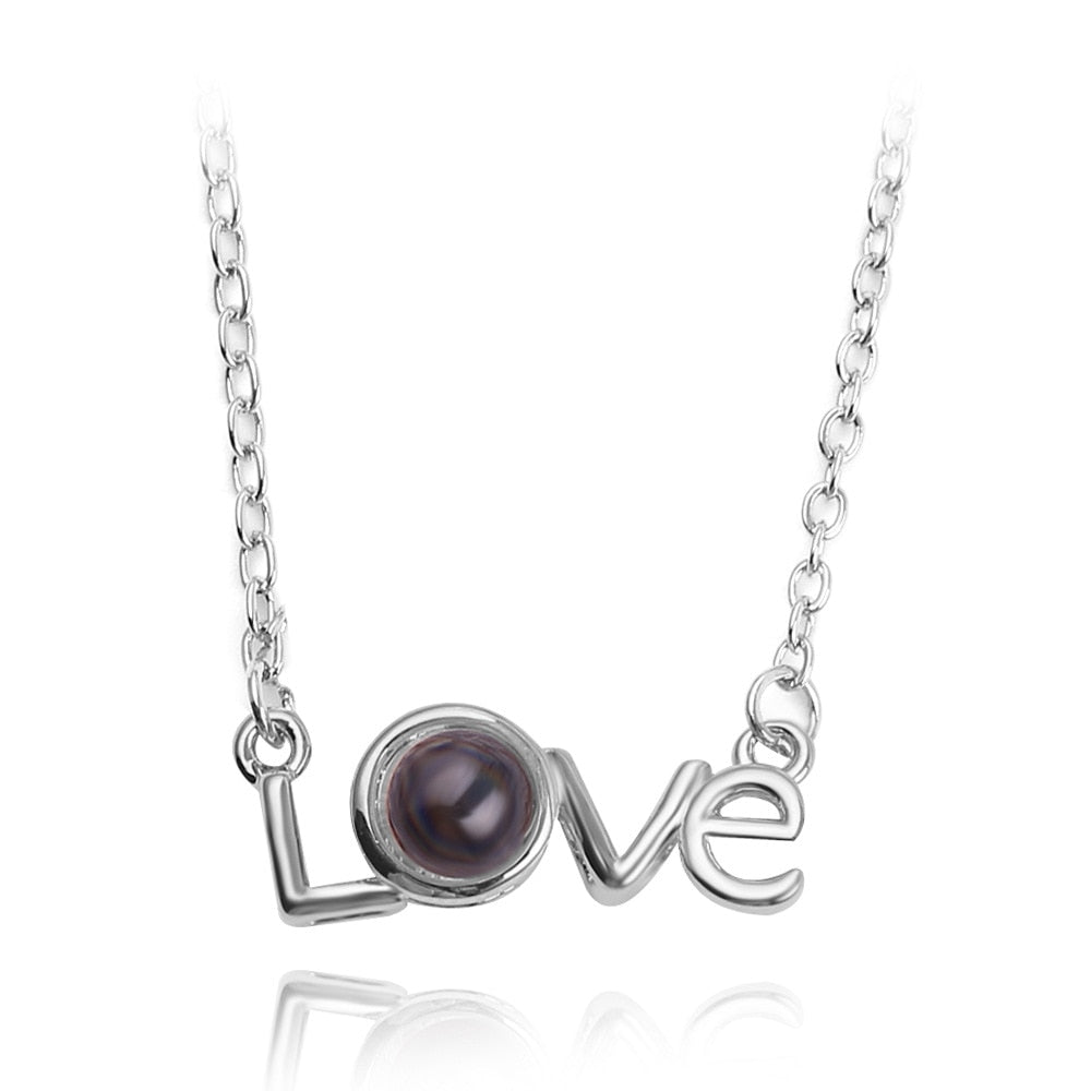 Beautiful Selection of Projection Necklace I Love You In 100 Languages